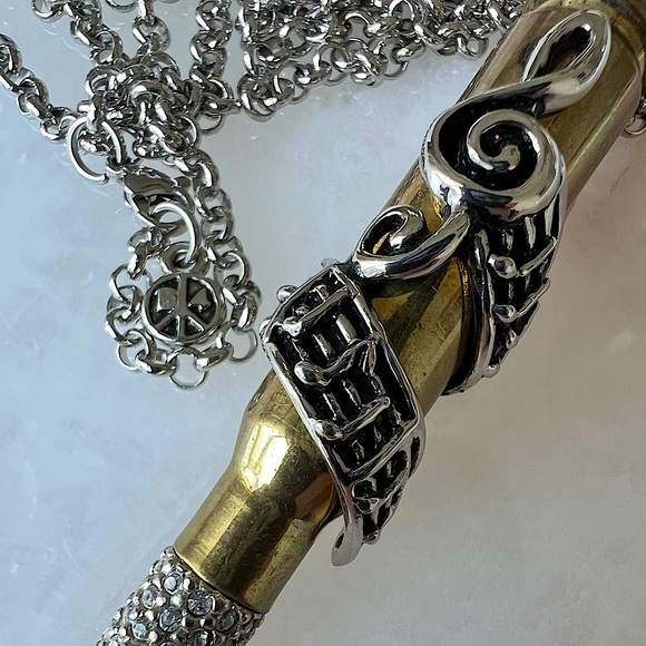 Bullets 4 Peace Jewelry - Signature Music Key of Peace Collection Necklace 🎶 by: Bullets 4 Peace SOLD OUT